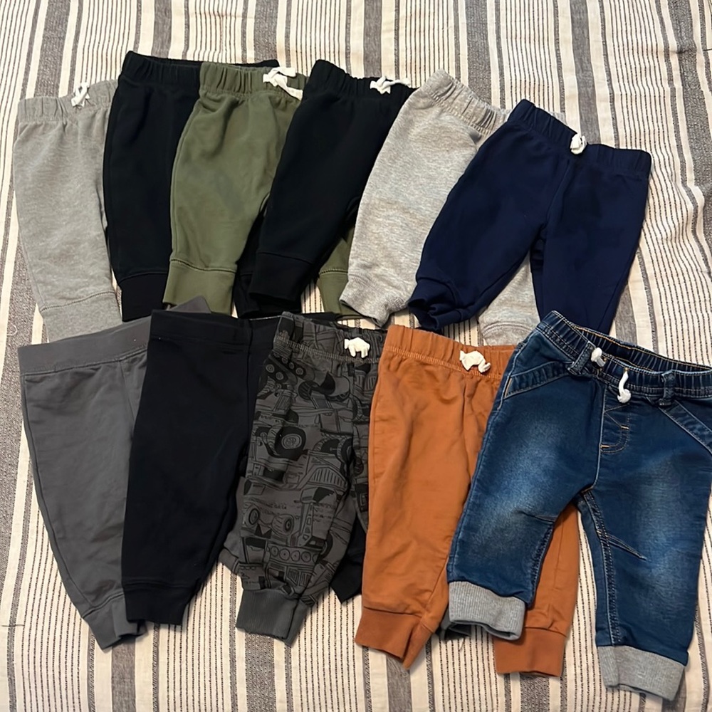Cat & Jack and Carter’s baby boy pants lot size 3-6 / 6m